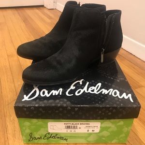 SAM EDLEMAN Women’s Petty Black Brahma Booties